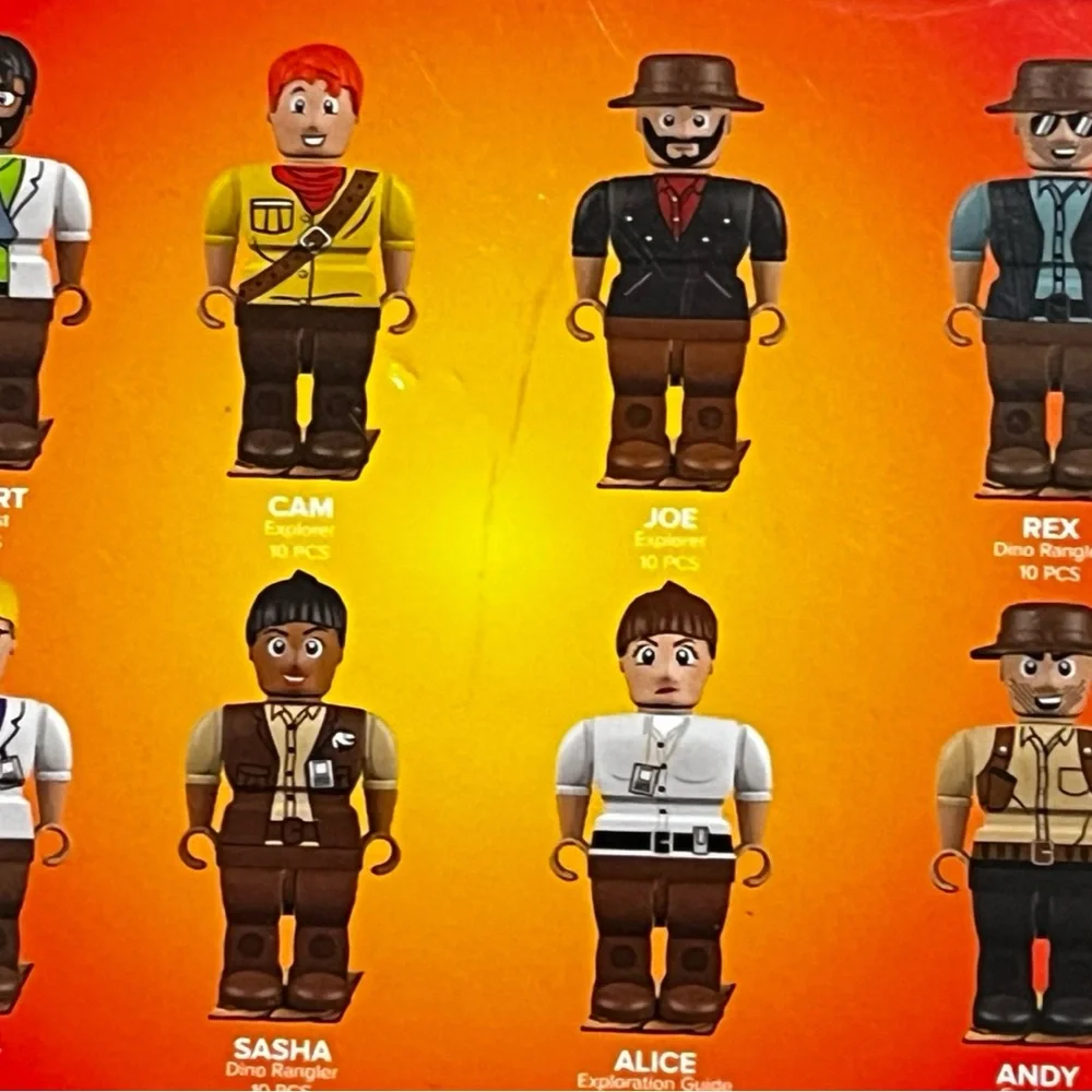 Block Tech‎ Dino World 8 Figures Compatible Building Bricks Toy (BRAND NEW)